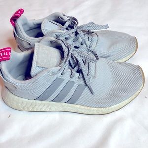 Adidas NMD light Grey and pink trainers shoes
